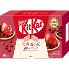Kit Kat Mini 10-Pack Hokkaido Azuki Strawberry Flavor Limited version JAPAN