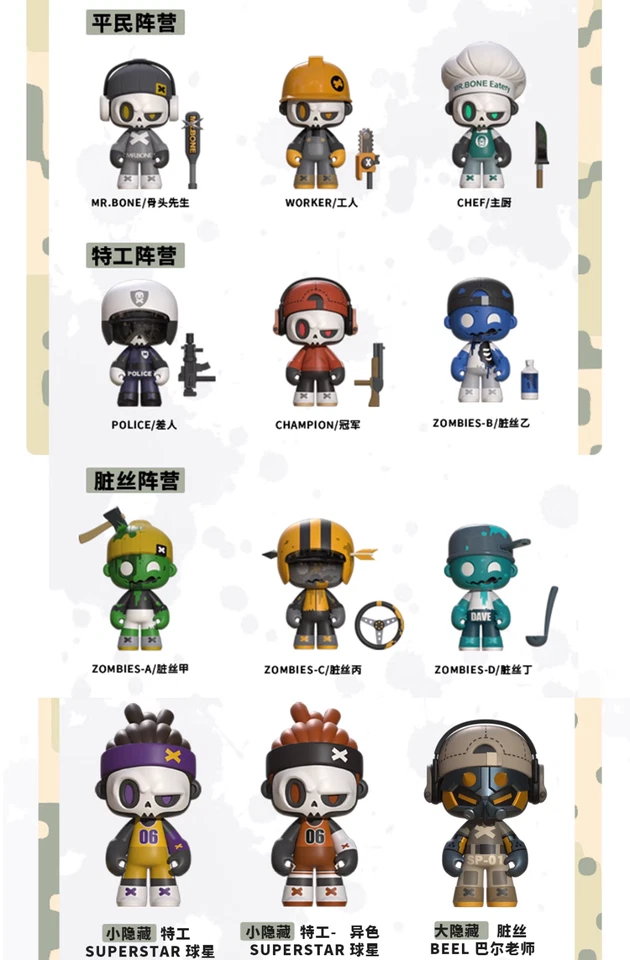 Hot MY OWN CULTURE MR.BONE Junior First Day Series Blind Box Confirmed Figure - Image 2 of 2