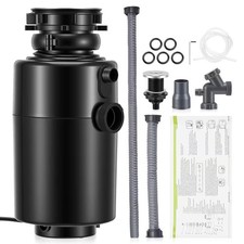 560W Food Waste Disposal Unit Kitchen Sink Garbage Disposer Air Switch 3/4HP
