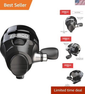 Effortless Fishing with 202 Spincast Reel - Pre-Spooled & Lightweight Design