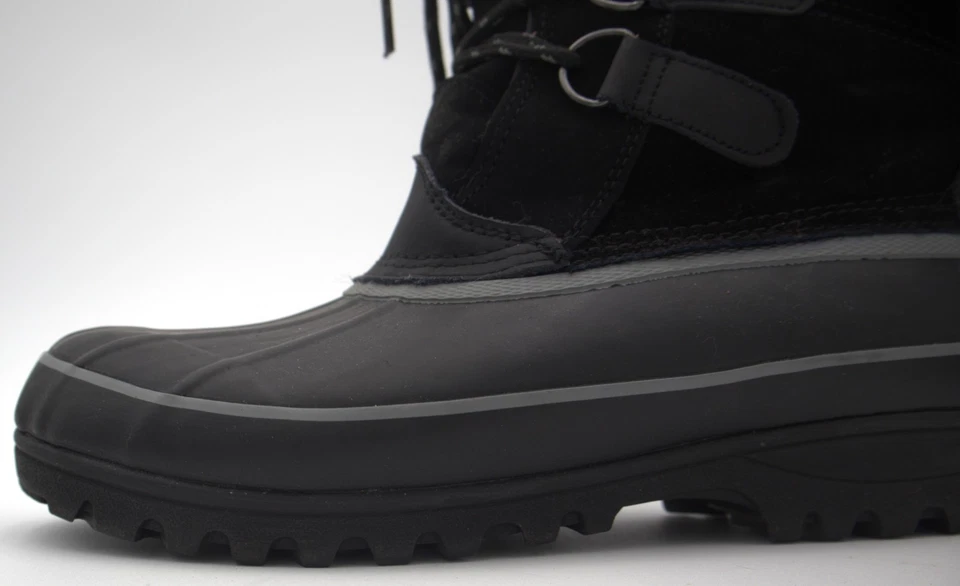 Khombu North Star Women’s 8M Black Waterproof Winter Snow Boots Faux Fur Lace Up - Image 2 of 4