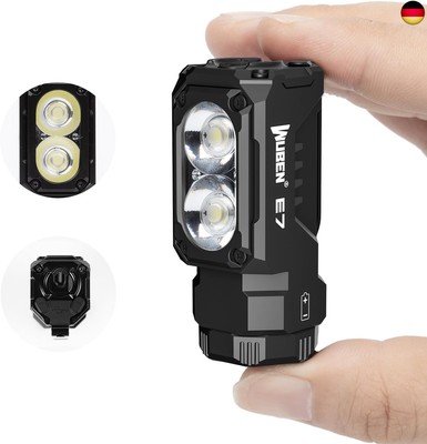 WUBEN E7 1800 Lumen wiederaufladbare Mini-Taschenlampe mit Magnet ? superhelle