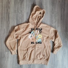 No Boundaries Dusty Pink Zip Up Hoodie -Be Bold, Be Kind- Flowers Women Size M