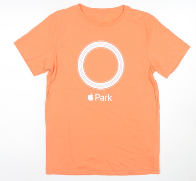 Apple Unisex T-Shirt Orange Baumwolle, Größe S