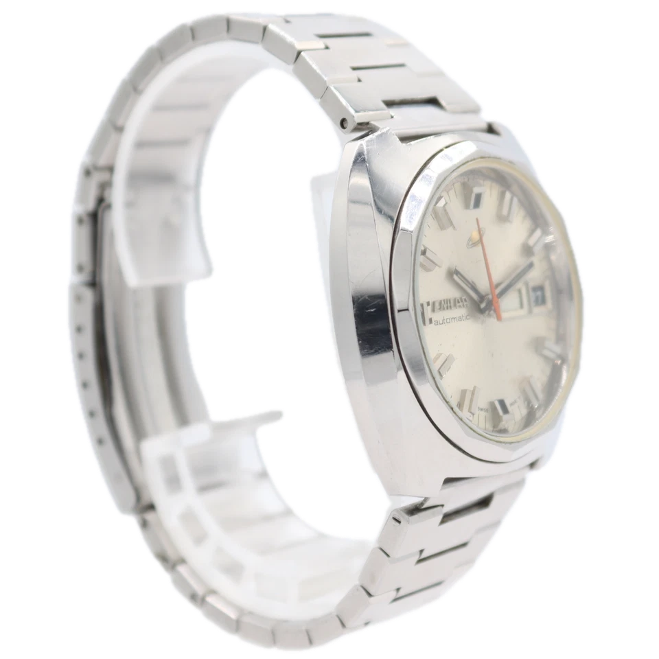 Reloj Pulsera Automático Enicar Ocean Pearl De Colección 39mm Acero Suizo Día Fecha Foto 3 de 4