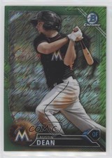 2016 Bowman Chrome Prospects Green Shimmer Refractor 64/99 Austin Dean sh7