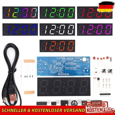 DIY Electronic Clock Kit Useful LED Electronic Clock Set for Soldering Project