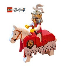 Lego CAS059 Royal Knights - King with Plume (Castle) Minifigure - Sets 6090 6044