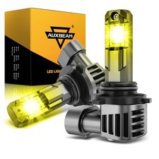Auxbeam 9006 Hb4 Led Headlight Bulb Kit Low Beam 3000k Yellow Replace Halogen 2x Auxbeam 9006 Hb4 Led Headlight Bulb Kit Low Beam 3000k Yellow Replace Halogen 2x