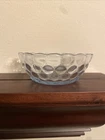 Vintage Anchor Hocking Blue Bubble Depression Glass  4 Inch"  Bowl
