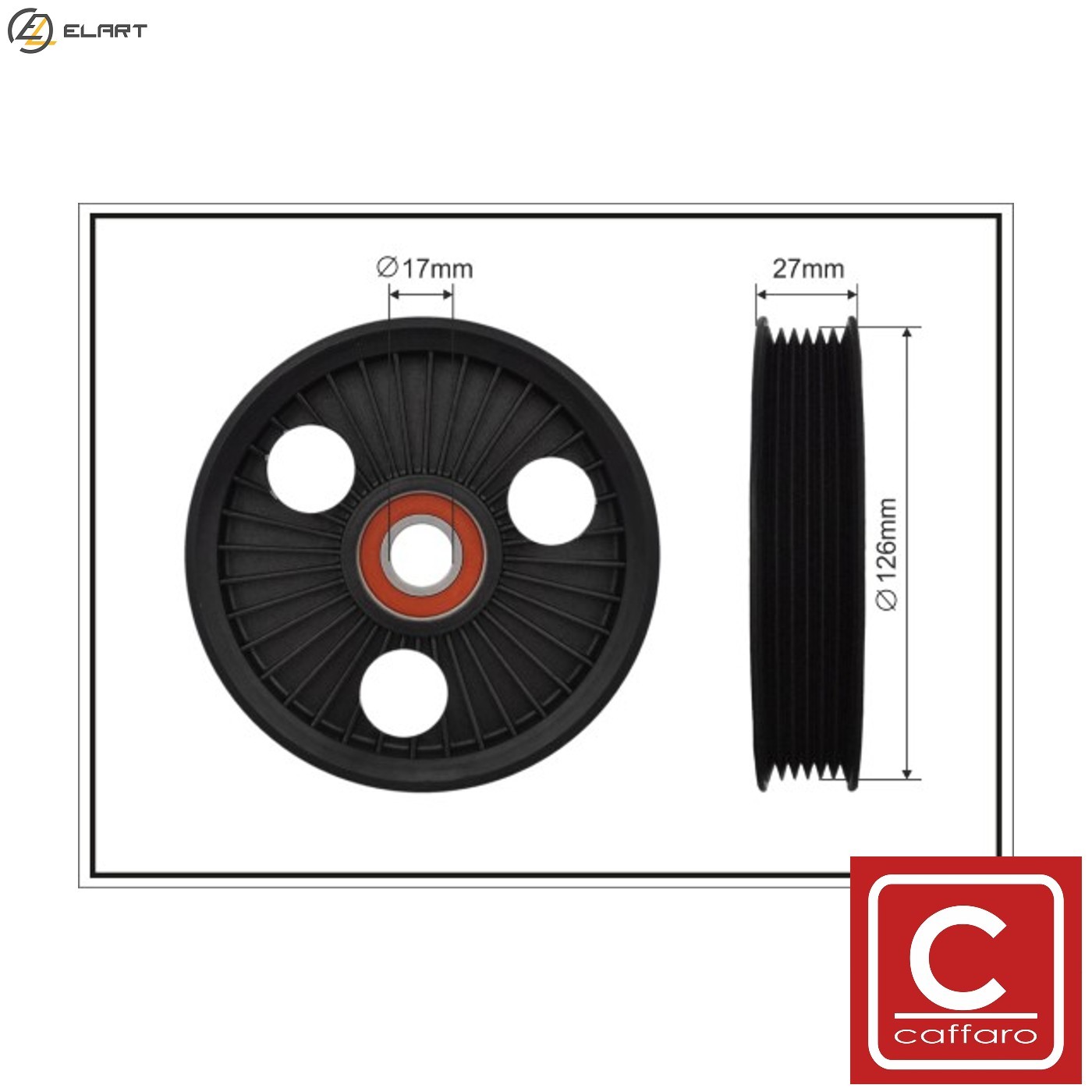TENSIONER PULLEY VRIBBED BELT 500361 FOR PEUGEOT EXPERT/Platform/Chassis/Van