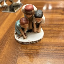 Vintage Norman Rockwell Dave Grossman Nr-211 Playing Jacks Figure 1979 Japan