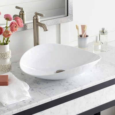 Native Trails MG2017 Murano 20'' Specialty Glass Vessel Bathroom - Bianco