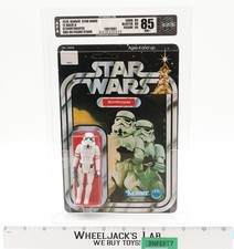 Stormtrooper AFA GRADED 85 12-Back-A SKU on Figure Stand Star Wars 1978 Kenner