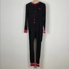 Lazy One Flap Jacks Moose Caboose One-Piece Button-Down Men's M Long Pajama