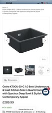BNIB Grohe K700 Quartz Composite Sink 1.0 RRP £289.99