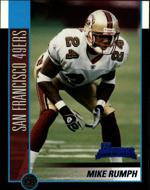 2002 Bowman #200 Mike Rumph RC - FB