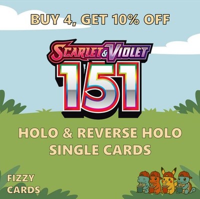 Pokemon Scarlet & Violet 151 Holo & Reverse Holo Einzeln