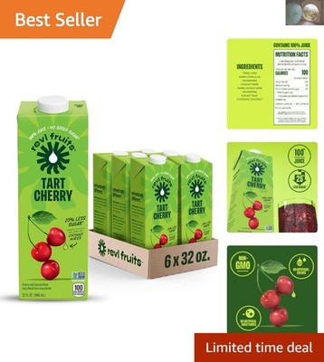 Tart Cherry Juice with Splash of Coconut - 100% Juice, 32 fl oz Cartons, 6 Pack