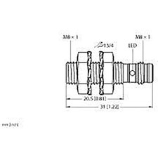 1pc TURCK I2-EG08K-AP6X-V1131 Inductive Sensor