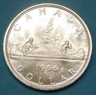 1966 Canada Silver Dollar - Uncirculated