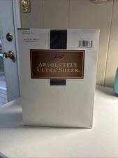 Hanes Absolutely Ultra Sheer Control Top Pantyhose 706 Barely Black Size B