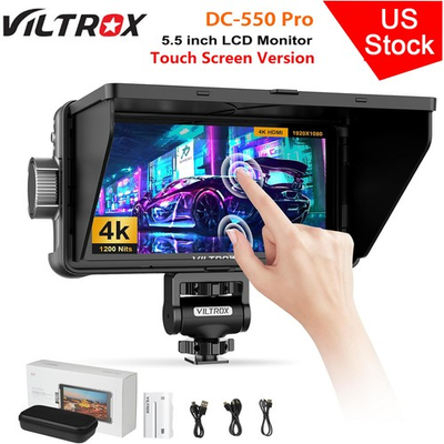 #ad VILTROX DC 550 Pro 5.5quot; 4K HDMI Camera Monitors f DSLR Touchscreen Field Monitor $158.86