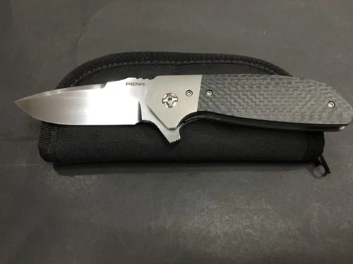 Custom Enrique Pena Knives Stinger Carbon Fiber Flipper Folder Folding Knife