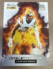 2022 Wild Card MATTE - Rookie Heat Derek Stingley Jr. #RH-8 White-Orange Flames. rookie card picture