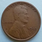 1922-D Lincoln Wheat Cent Fine, 1C Penny Denver coin