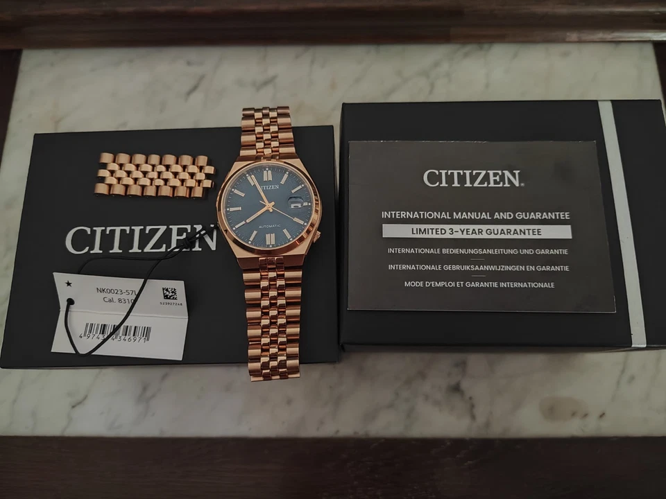 Citizen Tsuyosa 60 gold Herren Armbanduhr Automatik NK0023-57L - Bild 3 von 4
