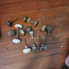 Lot of 11 Antique Door Knobs – Brass, Porcelain, Glass & Iron – Salvage Hardware — photo 2