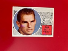 1960 Topps CFL Set Break #13 Don Getty - Edmonton Eskimos EX
