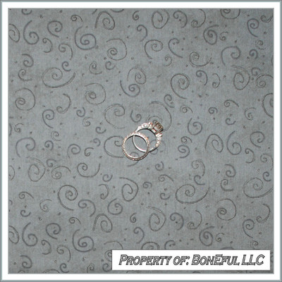 BonEful Fabric FQ Cotton Quilt Gray Silver Dot Swirl Wizard Harry Potter Calico