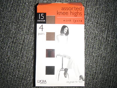 Tesco Comfort Top Knee Highs 15 Denier x Chiffon x Black