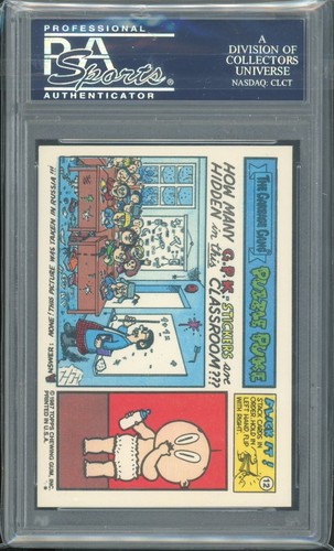 1987 Topps Garbage Pail Kids 11th Series #422b All Night Dinah PSA 9 MINT Os11 - Picture 2 of 2