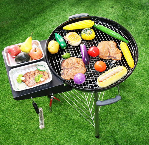 Grill Tischregal für 57 cm Weber Master Touch & Original Kettle Holzkohlegrills - Bild 6 von 9