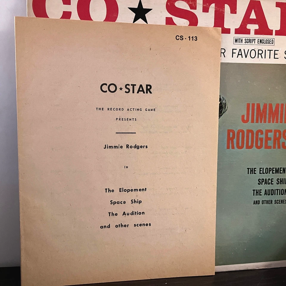 JIMMIE RODGERS - Co Star Acting Game (w/Script) - 12" Vinyl Record LP - VG+ - Image 3 of 4