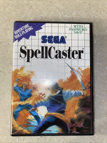 SpellCaster Sega Master System 1989 SMS Complete With Case & Manual Tested Works