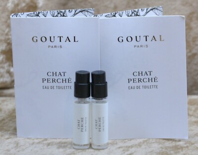 CHAT PERCHE ANNICK GOUTAL EAU DE TOILETTE 2 x SAMPLES 0.05 FL. OZ. 1.5 ML SPRAY
