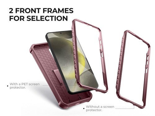 Dexnor Full Body Case for Samsung Galaxy S24 Heavy Duty Shockproof Rugged Cover - Picture 83 of 84