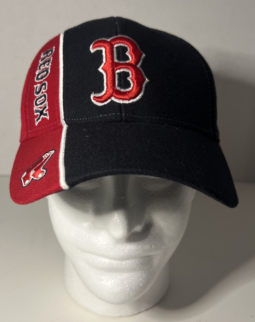 BOSTON RED SOX Hat Blue / Red Adjustable Cap Twins Enterprise INC. OSFA Cotton