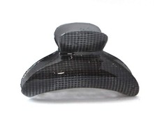 French Handmade Hair Claw 2.5 Inch Gray Tortoise Shell Jaw Clamps Clip C10