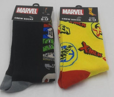 MARVEL Crew Socks Lot of 2 Pair Unisex Adult Size 9-13 NEW