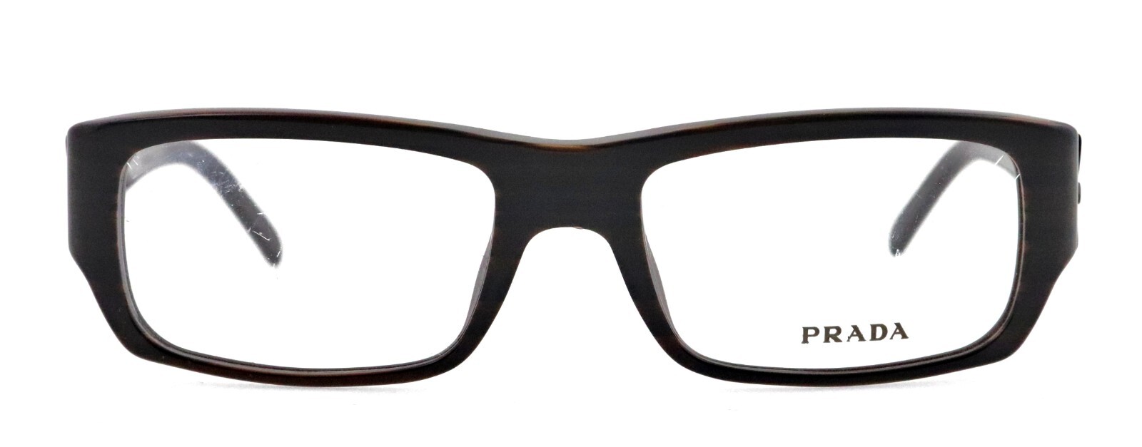 New PRADA VPR03I 7N6-1O1 52mm Brown Striped Unisex Eyeglass Frames Made in Italy