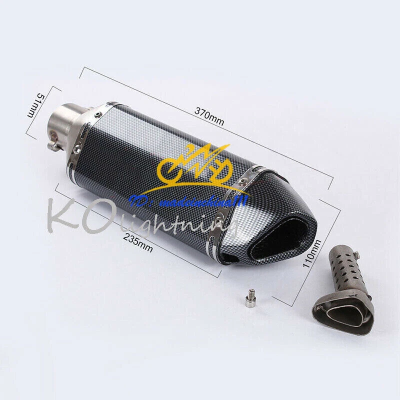 Slip on Z750 Motorcycle Exhaust Muffler Tip Mid Connect Pipe for Kawasaki Z750 — 第 4/4 张图片