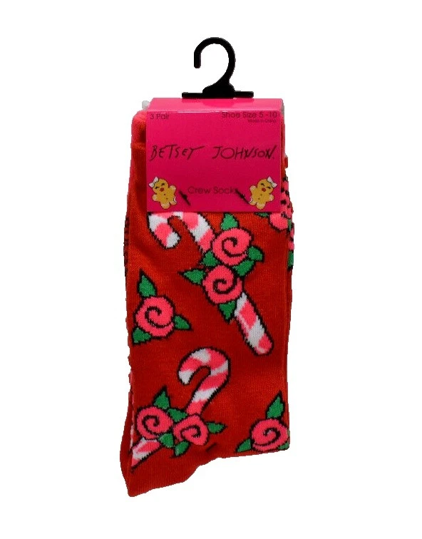 Calcetines para mujeres Betsey Johnson Multicolor