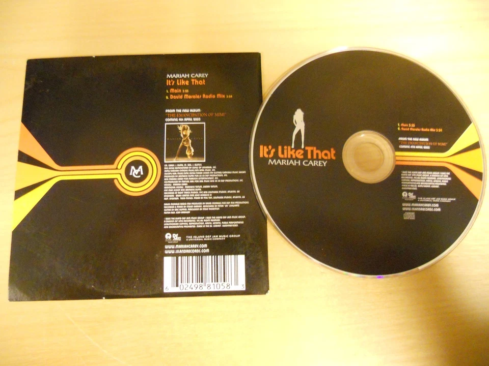 MARIAH CAREY ITS LIKE THAT 2 TRACKS DUTCH CD SINGLE 2005 MINI LP STYLE COVER OOP - Image 2 of 3