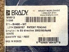 (2) Brady M71-R4400-WT White 4400 Series Thermal Transfer Printer Ribbons BMP71