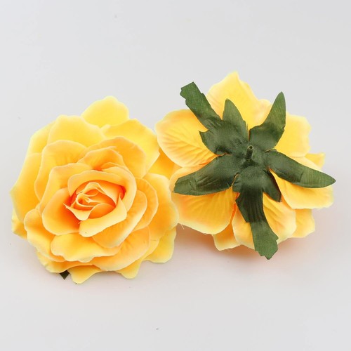 10cm Artificial Silk Rose Flower Heads For DIY Hairpin Corsages Bouquet Making - Picture 21 of 29